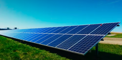 Ground-mounted solar photovoltaic array